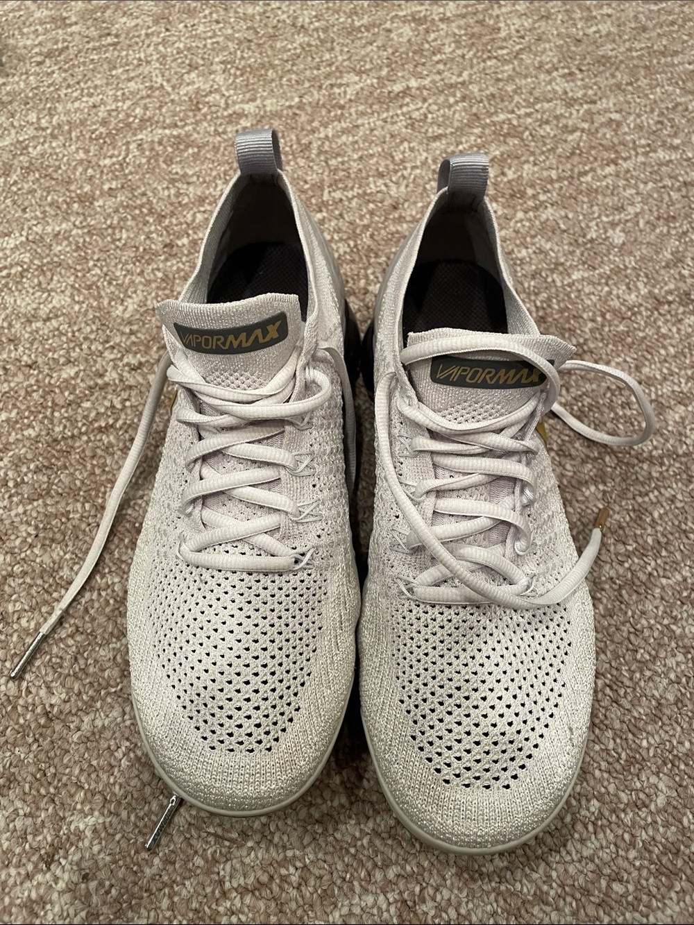 Nike VaporMax Women’s Lightweight Knit Sneakers - Light Beige